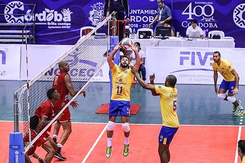  Thiaguinho em ação na Copa Pan-Americana / Foto: Divulgação/Norceca 